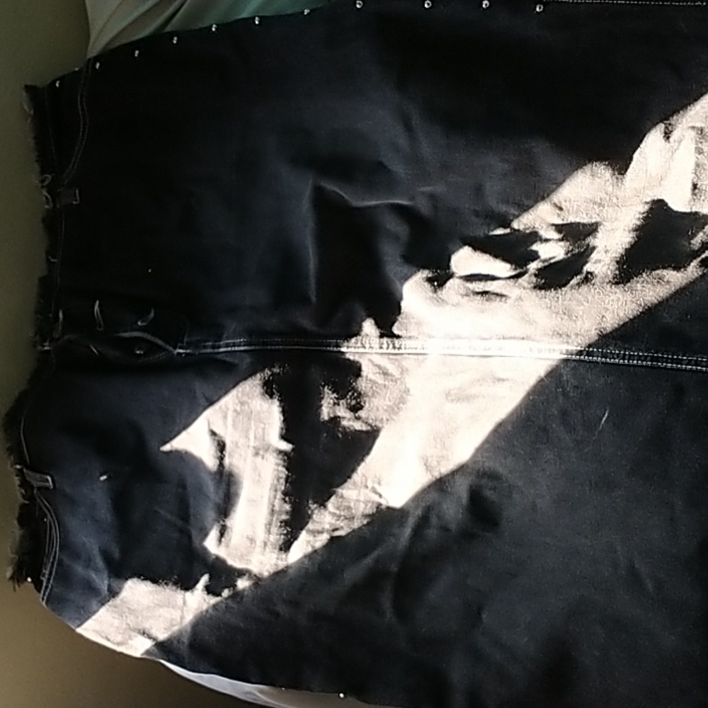 Black Jean Skirt